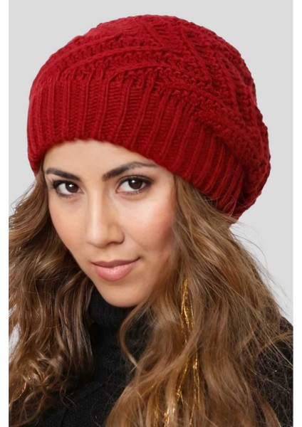 Kadın Yumuşak Dokulu Astarlı Triko Örgü Bere modelleri