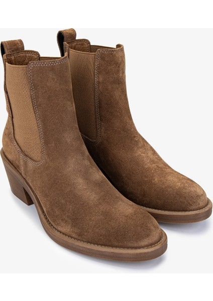 Kadın Deri Tütün Süet Casual Bot 35 AD1052 Bn Bot SK24-25 Tutun Suet fiyatları