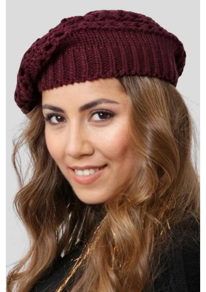 Kadın Tek Kat Örgü Ressam Bere modelleri