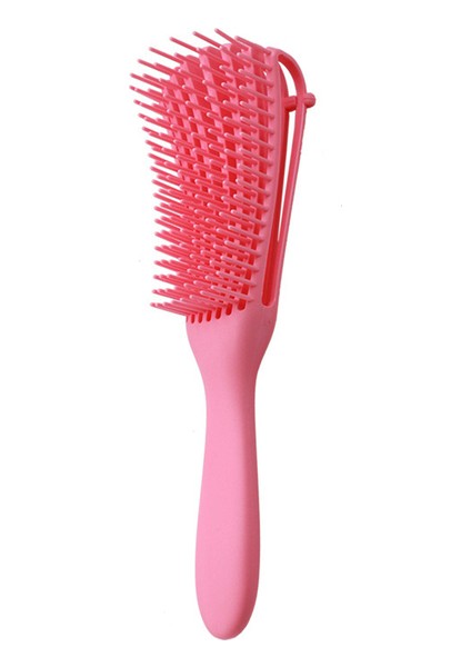 Pembe Dolaşık Açıcı Saç Fırçası Pembe Siyah Masaj Islak Saç Tarak Ahtapot Saç Fırçası Tarak Dolaşık Açıcı Fırça Kalın Kıvırcık Saçlar Için Kinky Dalgalı (Yurt Dışından)