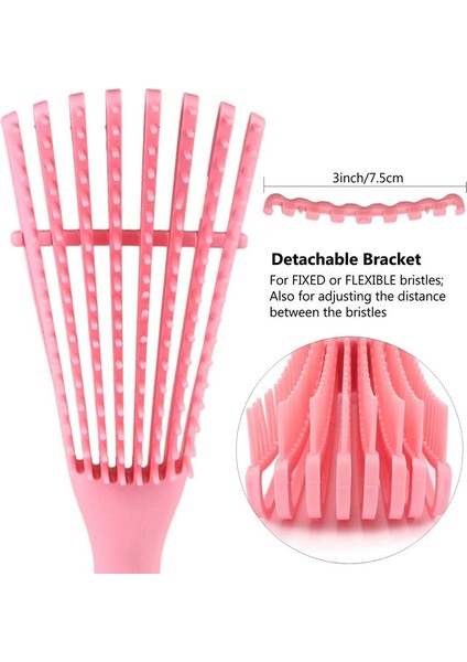 Pembe Dolaşık Açıcı Saç Fırçası Pembe Siyah Masaj Islak Saç Tarak Ahtapot Saç Fırçası Tarak Dolaşık Açıcı Fırça Kalın Kıvırcık Saçlar Için Kinky Dalgalı (Yurt Dışından) indirimleri