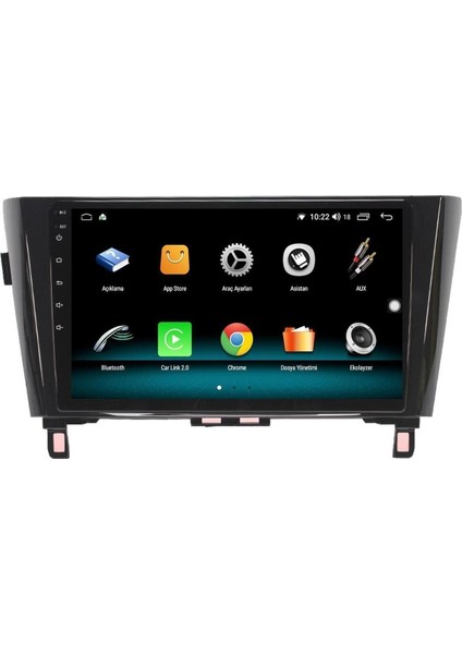 Nissan Qashqai Android 10 Multimedya Carplay 2gb Ram + 32GB HDD Navigasyon Ekran indirimleri
