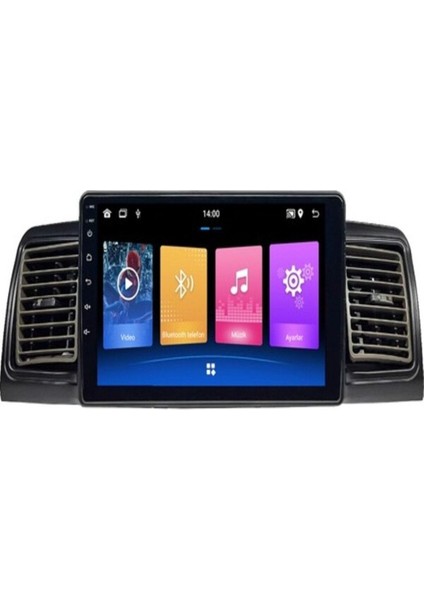 Toyota Corolla 2002-2006 Uyumlu Android 4gb Ram 64GB Rom Carplay Navigasyon Oto Teyp