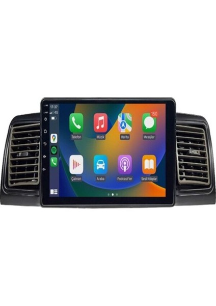Toyota Corolla 2002-2006 Uyumlu Android 4gb Ram 64GB Rom Carplay Navigasyon Oto Teyp fiyatları