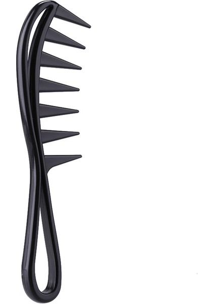Siyah Geniş Diş Köpekbalığı Plastik Tarak Kıvırcık Saç Salon Kuaförlük Tarak Masaj Saç Şekillendirici Aracı Için Kıvırcık Saç (Yurt Dışından)