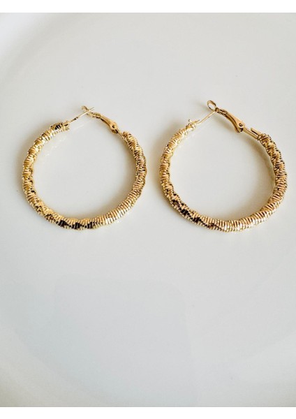 Burgu Gold Halka Küpe modelleri