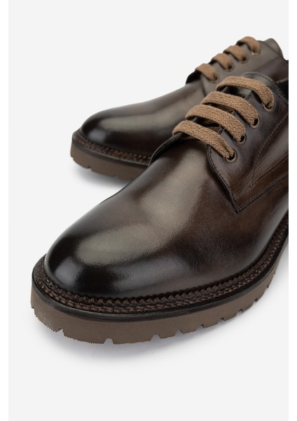 Erkek Deri Casual Ayakkabı 994 9353 Erk Ayk K24-25 Castagno modelleri