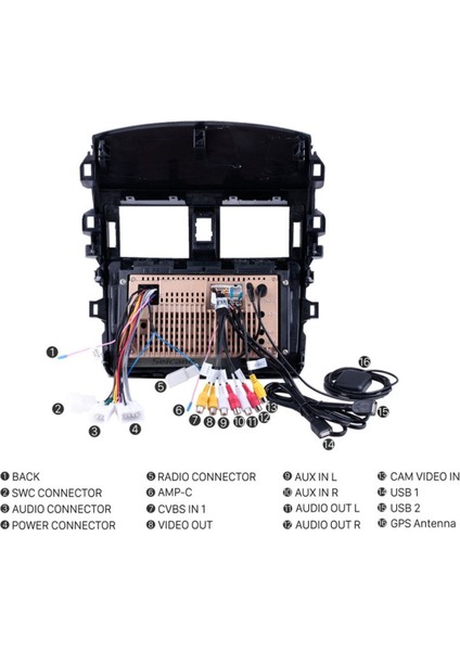 Toyota Corolla 2008 Uyumlu Android Carplay 2gb Ram 32GB Hafıza + Kamera fiyatları