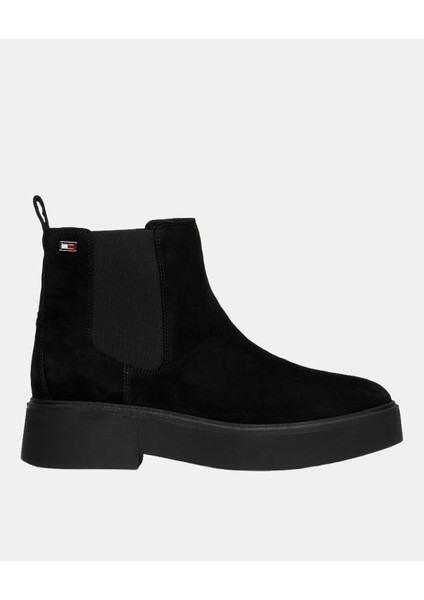 Minimal Suede Chelsea Low Boot