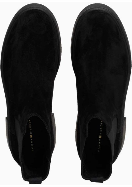 Minimal Suede Chelsea Low Boot