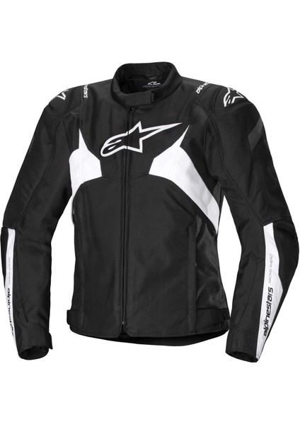 Alpinestars Stella T-Jaws V4 Wp Korumalı Kadın Motosiklet Montu Siyah / Beyaz