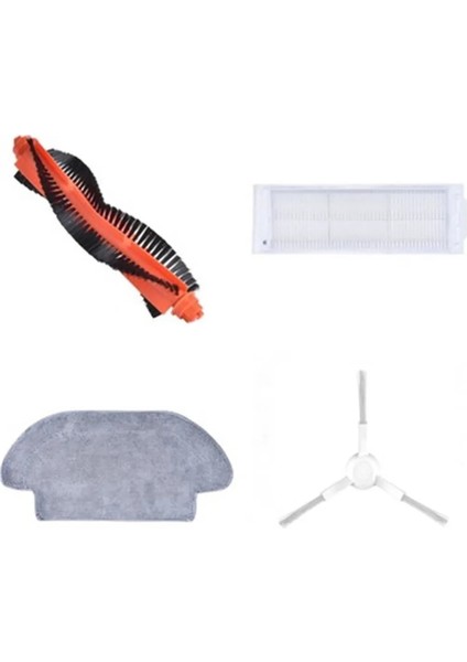 Xiaomi Mop Pro (STYTJ02YM) Robot Süpürge Uyumlu - Beyaz 4'lü Yedek Parça Seti