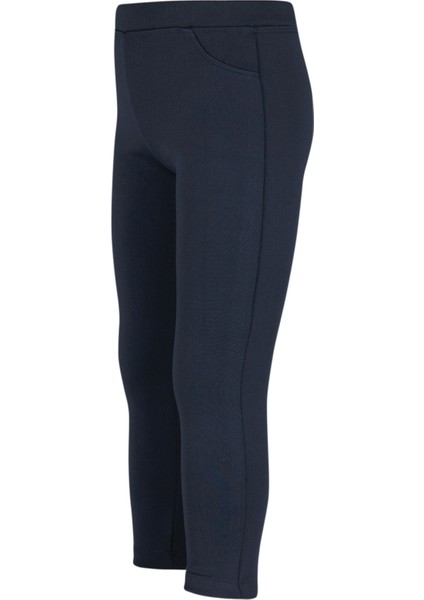 Koyu Lacivert Kız Çocuk Sahte 2 Cep Full Şardonlu Tayt fiyatları