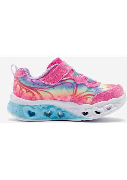 Flutter Heart Lights - Groovy Swirl Küçük Kız Çocuk Pembe Işıklı Spor Ayakkabı 303253N Hplv modelleri