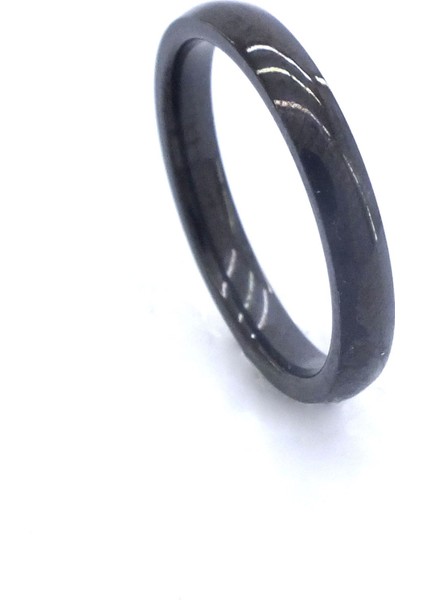 Siyah Çelik Yüzük Alyans 2 mm YZK-220