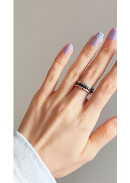 Siyah Çelik Yüzük Alyans 2 mm YZK-220 modelleri