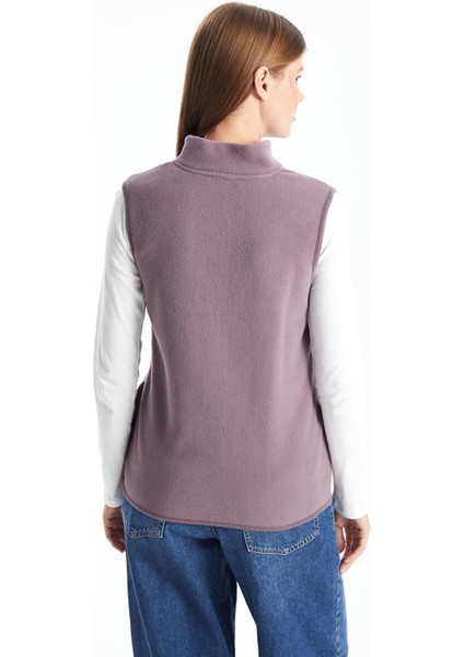 Lcwaıkıkı Basic Kadın Dik Yaka Düz Polar Yelek fırsatları