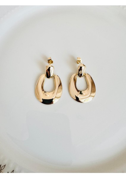Gold Sallantılı Halka Küpe fırsatları