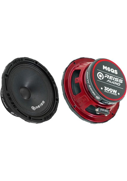 RS-M6QS Çifti 600W-240W Rms Deprem Serisi 16 cm Oto Midrange Hoparlör Takımı