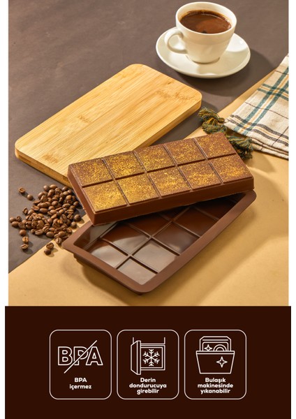 Büyük Boy Silikon Dubai Çikolatası Kalıbı modelleri