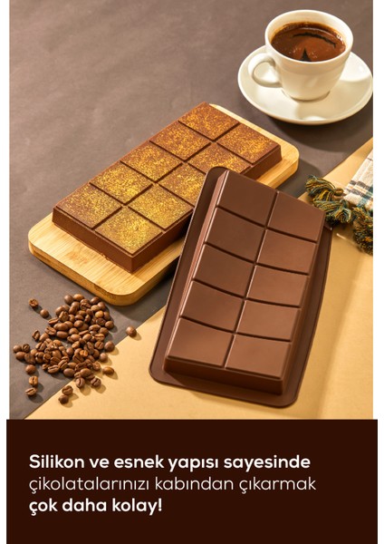 Büyük Boy Silikon Dubai Çikolatası Kalıbı fırsatları