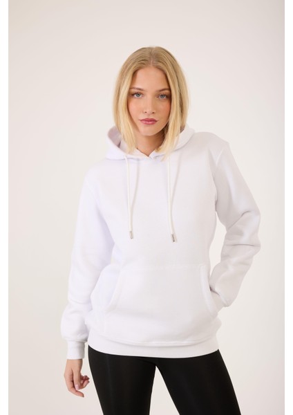 Kanguru Cepli Kapüşonlu 3 Iplik Sweatshirt
