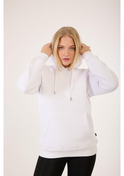 Kanguru Cepli Kapüşonlu 3 Iplik Sweatshirt