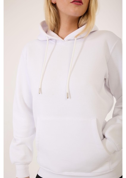 Kanguru Cepli Kapüşonlu 3 Iplik Sweatshirt