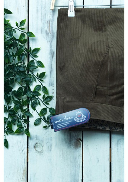 Erkek Haki Lüks Kadife Pantolon Classic fiyatları