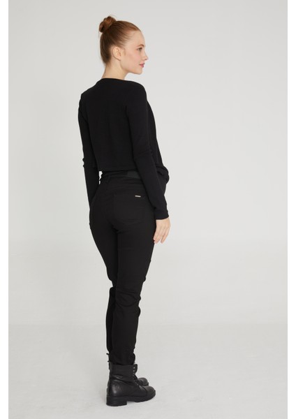 Skinny Fit Likralı Hamile Jean Siyah Pantolon 1040 fiyatları