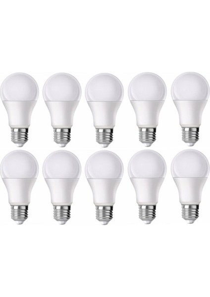 9W Smd LED Ampul E27 Duy Beyaz Işık 10 Adet