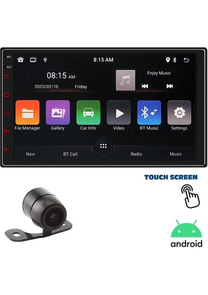 SN-7007 2 GB Ram 32 GB Dahili Hafıza 7 Inch 10.1 Android Dauble Oto Teyp Kamera Hediyeli Car Play