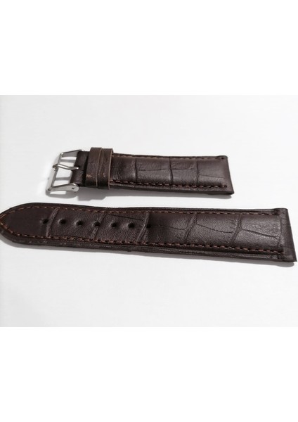 Kahverengi Yarım Kroko Hakiki Deri Saat Kordonu 20 mm Kayış fiyatları