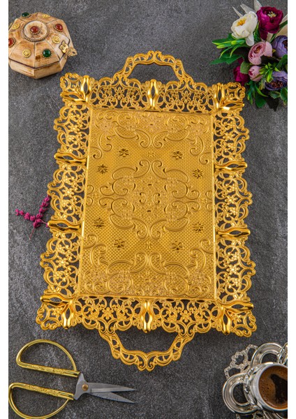 Motif 6 Kişilik Dikdörtgen Tepsi (291-6)