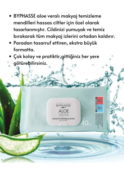 Aloe Veralı Makyaj Temizleme Mendili Hassas Ciltler 40 Adet fiyatları