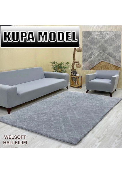 Kupa Model Kumaştan Welsoft Lastikli Halı Örtüsü