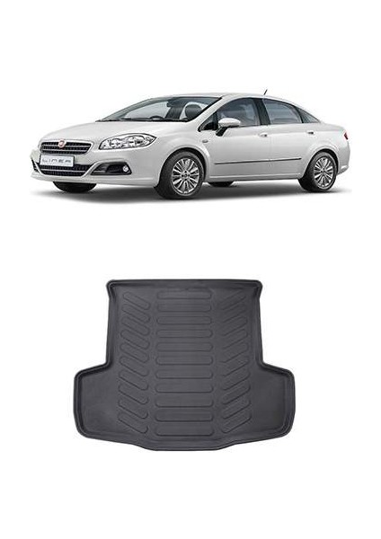 Fiat Linea 2007 Sonrası 3D Bagaj Havuzu Siyah