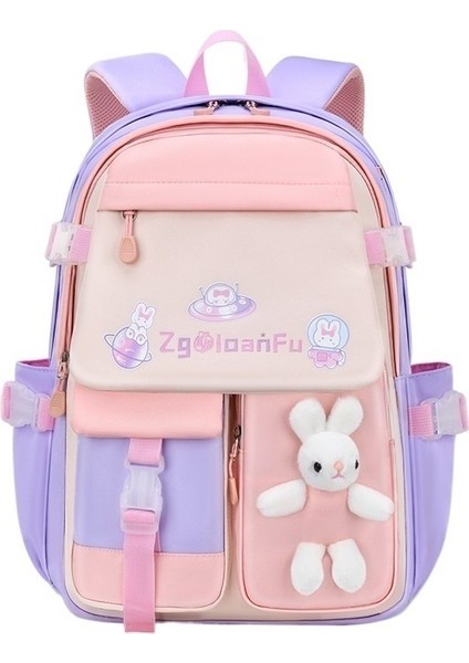 Ilkokul Öğrencileri Prenses Okul Çantası Su Geçirmez Sevimli Karikatür Moda Renkli Çocuk Okul Çantası Kız (Yurt Dışından)