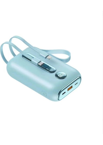 Qc-03 20000 Mah Güç Bankası 22,5W Type-C ve Lıghting Şarj Kablosu 2in1