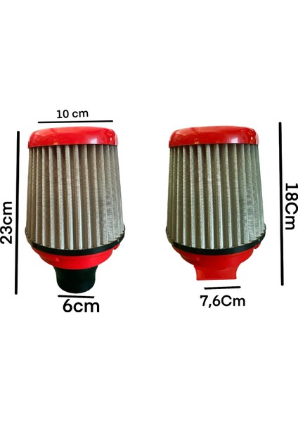 1 Adet Açık Hava Filtresi - Performans Hava Filtresi - Spor Hava Filtresi - Araba Hava Filtresi