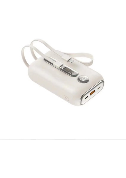 Qc-03 20000 Mah Güç Bankası 22,5W Type-C ve Lıghting Şarj Kablosu 2in1