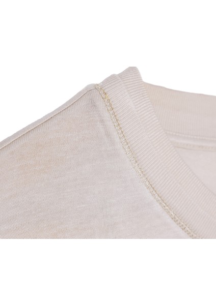Kısa Kollu Basic Lyocell Tshirt Bej