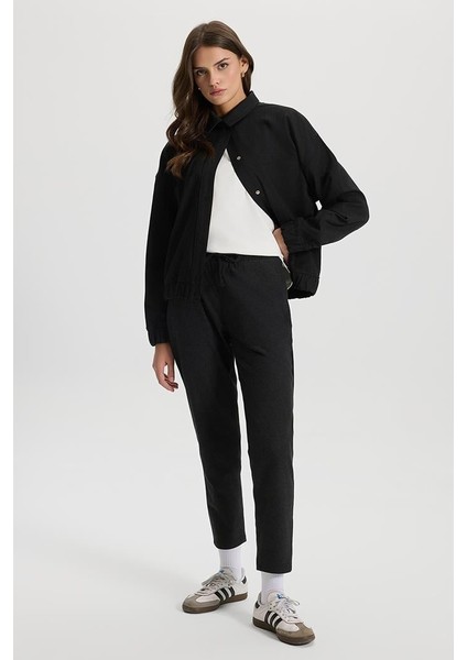 Kadın Alian Antrasit Beli Lastikli Kaşe Pantolon fiyatları