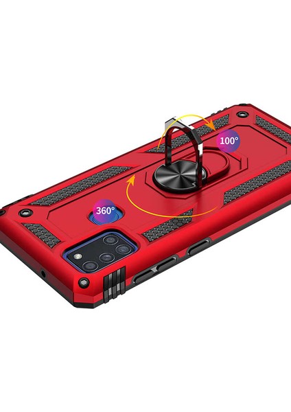 Samsung Galaxy M31S Yüzüklü Standlı Vega Kılıf fırsatları