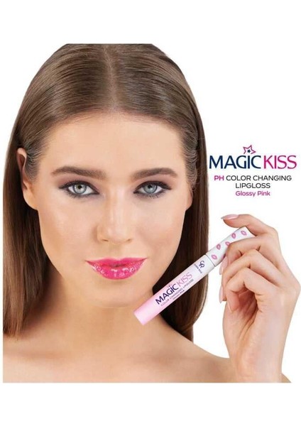 Magic Kiss Color Changing Lipgloss - Renk Değiştiren Dudak Parlatıcısı - 8691190514549