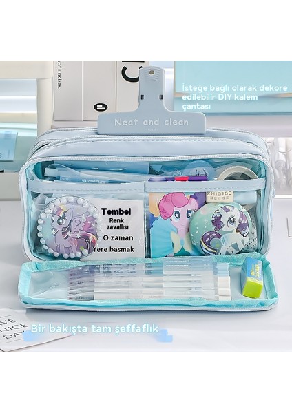 Çok Fonksiyonlu Kalem Çantası Kırtasiye Çantası Su Geçirmez (Yurt Dışından) indirimleri