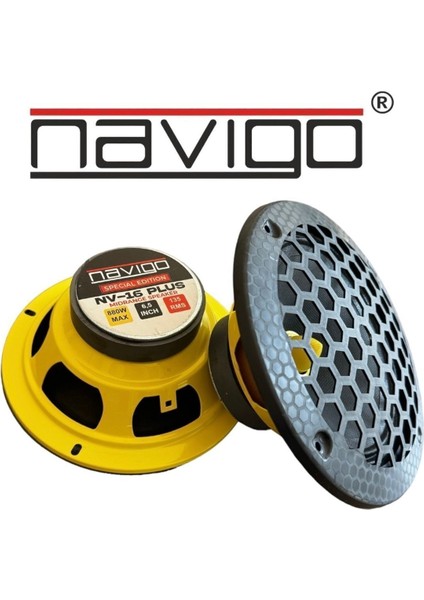 16 cm 880 Watt 135 Rms Kurşun Göbek Midrange Takımı Kapak Takımı