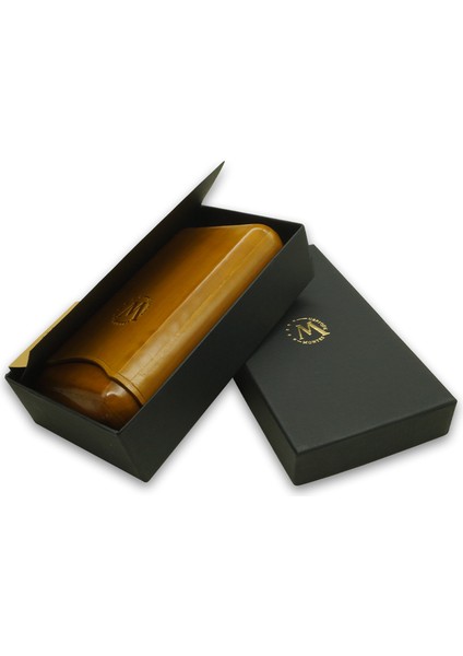 Gerçek Deri El Yapımı Puro Kılıfı Üçlü (65 Ring) Munich modelleri