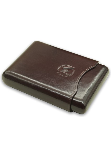 Gerçek Deri El Yapımı Puro Kılıfı Dörtlü (55 Ring) Viena