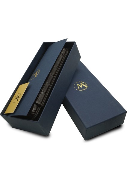 Gerçek Deri El Yapımı Puro Kılıfı Ikili (60 Ring) Croco Tabaco fırsatları